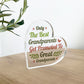 Nanny and Grandad Gift Acrylic Plaque Great Grandparent Gifts