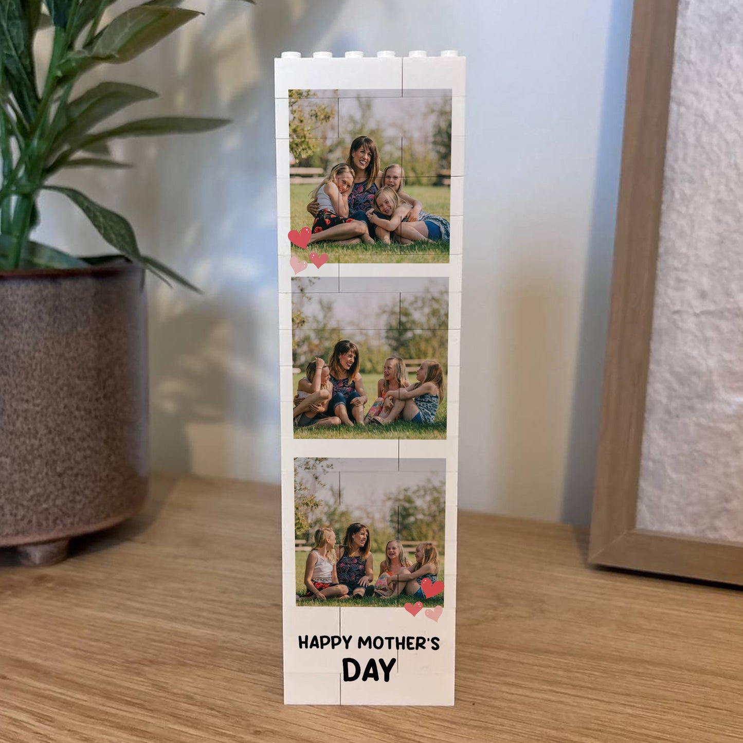 Personalised Mothers Day Gift Photo Building Block Mum Gifts