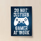 Gaming Wall Art For Boys Bedroom DO NOT DISTURB Games Room Print
