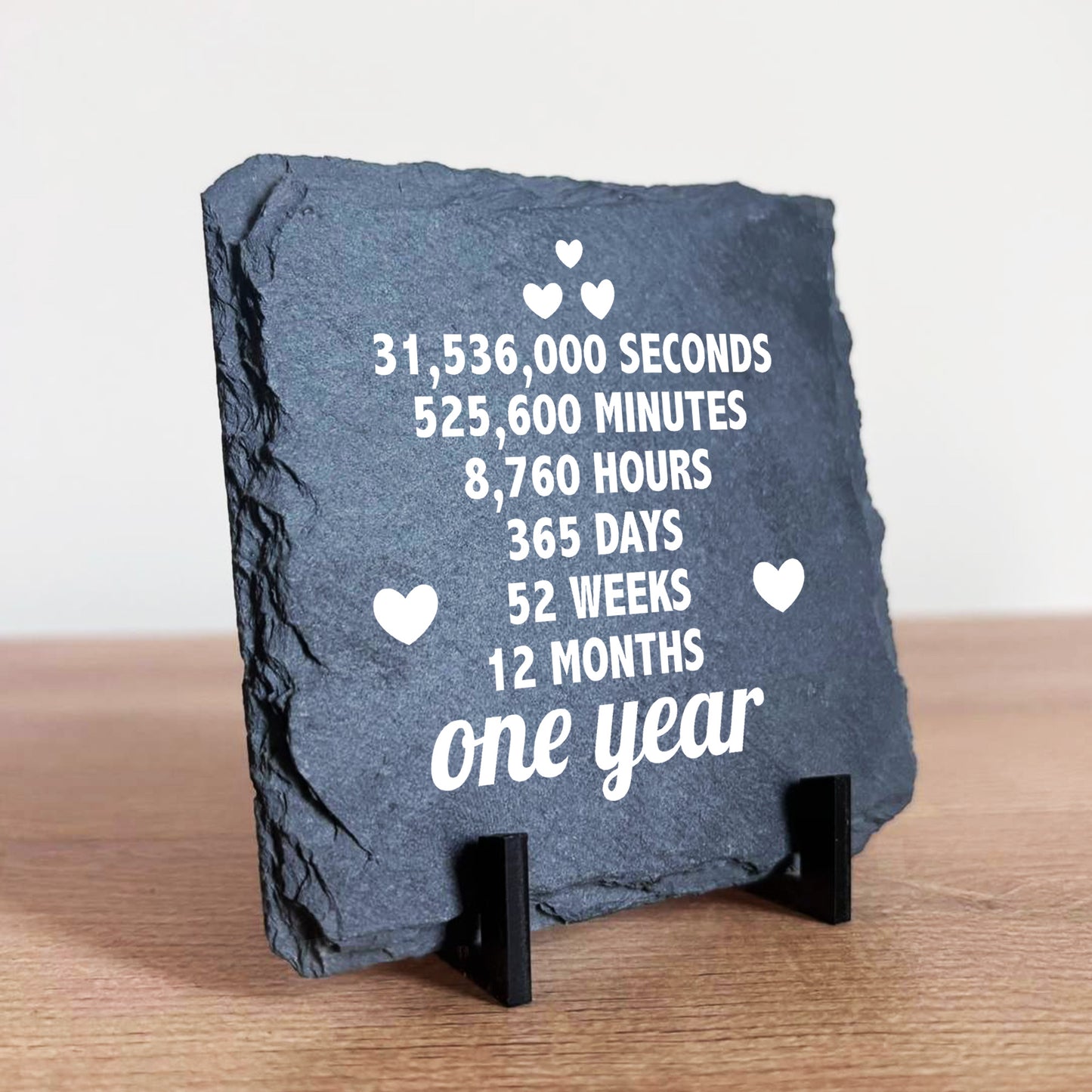 1st Anniversary Gift For Husband Wife SLATE Sign Novelty 1 Year