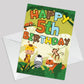 5th Birthday Jungle Animal Card for Boys Girls 5 Year Old Card