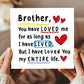 Birthday Card For Brother With Kraft Envelope Thank You Card