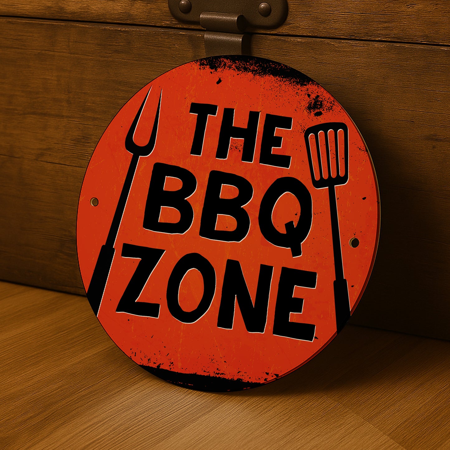 BBQ Sign For Garden Acrylic THE BBQ ZONE Sign For Home Outside