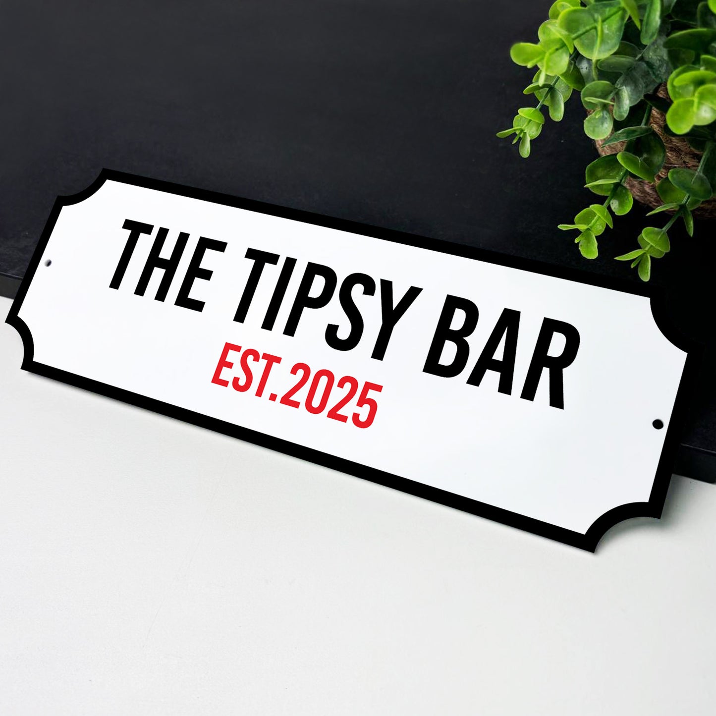 Personalised Street Sign For Home Bar Acrylic Bar Sign
