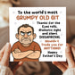 Novelty Father's Day Card For Dad Grumpy Old Git Funny Card