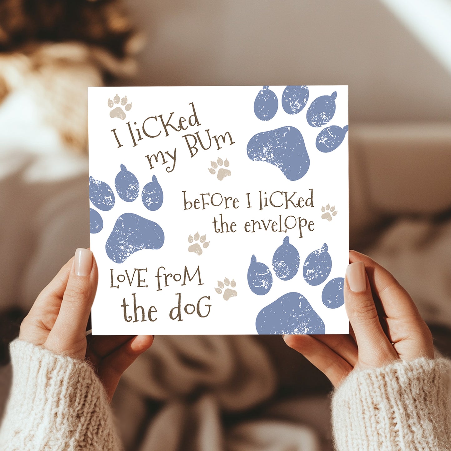 Funny Rude Card from The Dog Hilarious Birthday Card for Owner