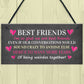 Best Friend Plaque Friendship Gift For Best Friend Miss You