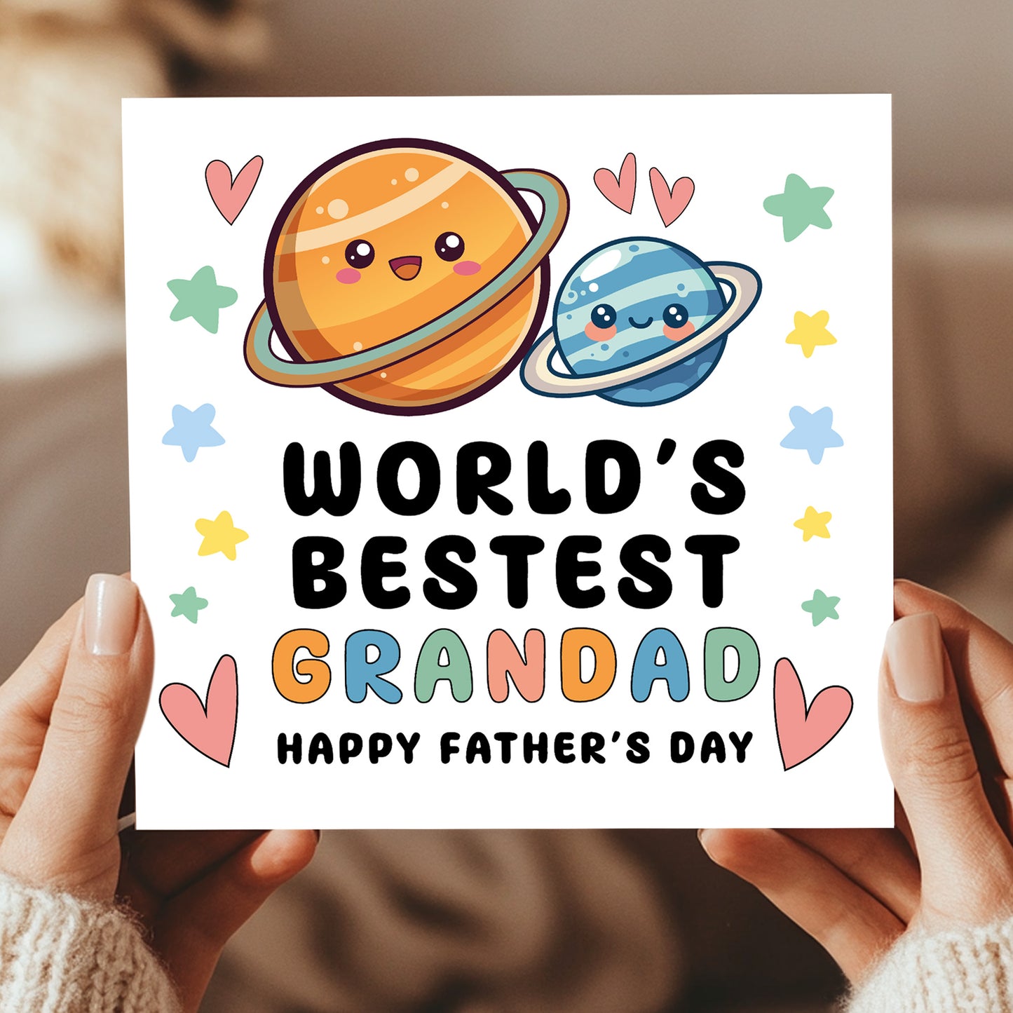 Fathers Day Card For Grandad Worlds Best Grandad Card
