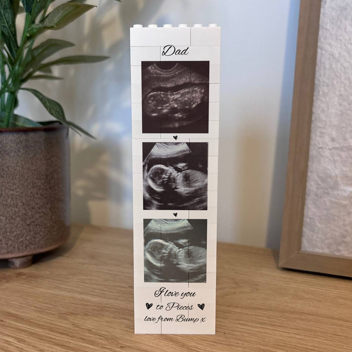 Personalised Dad Gift From Bump Brick Photo Block Puzzle Gift
