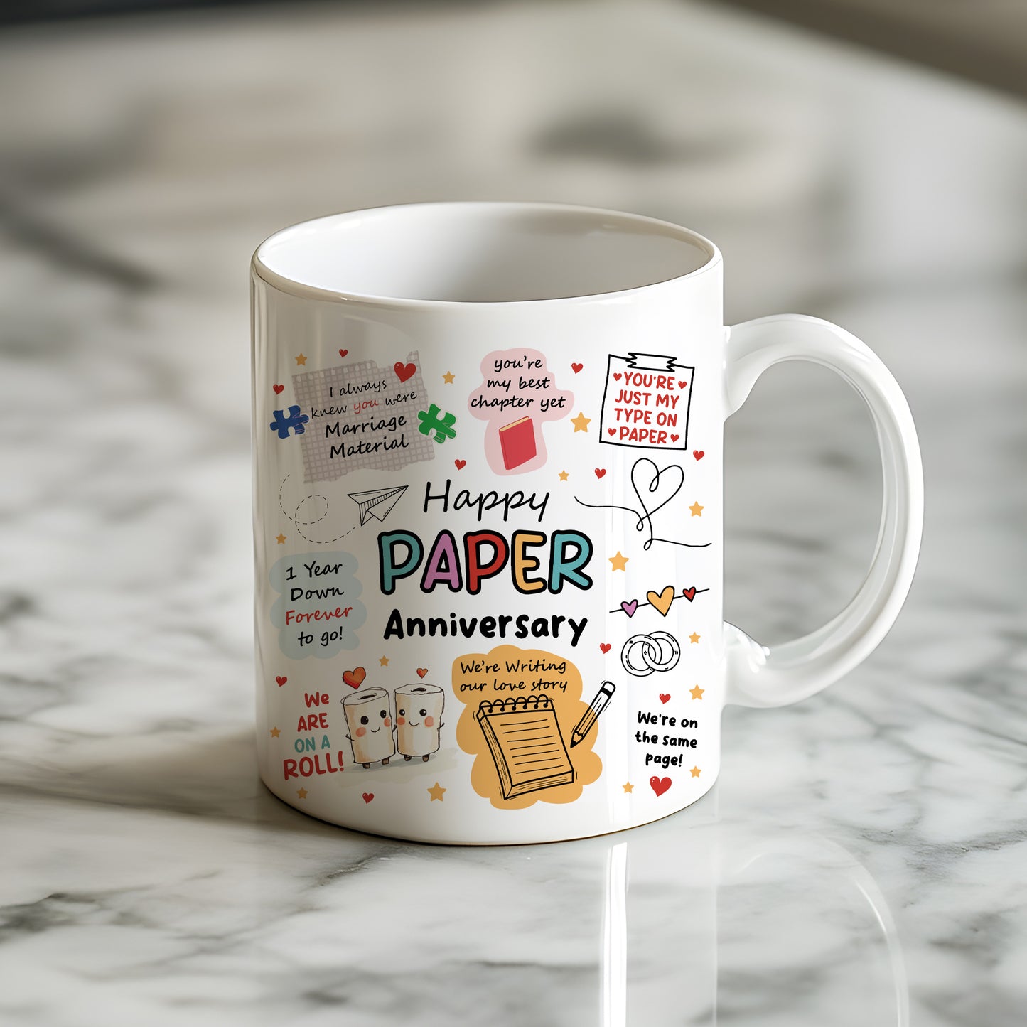 Funny Mug For 1st Anniversary Gift For Her For Him Gift For Wife