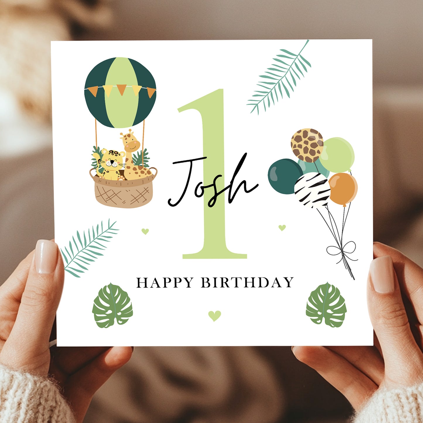 Personalised 1st Birthday Card Baby Boy First Birthday Card Boys