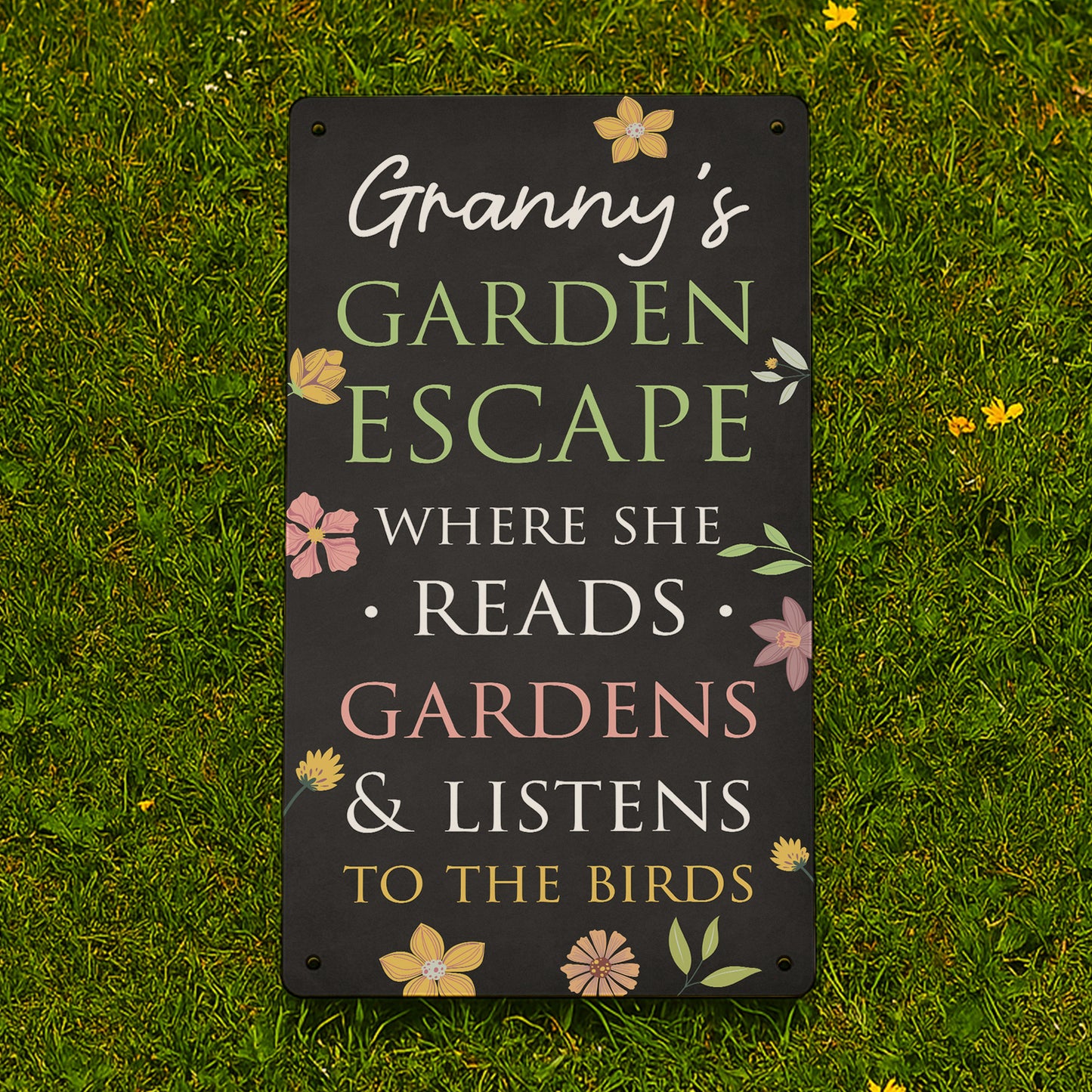 Personalised Garden Sign For Outside GARDEN ESCAPE Sign For Gard