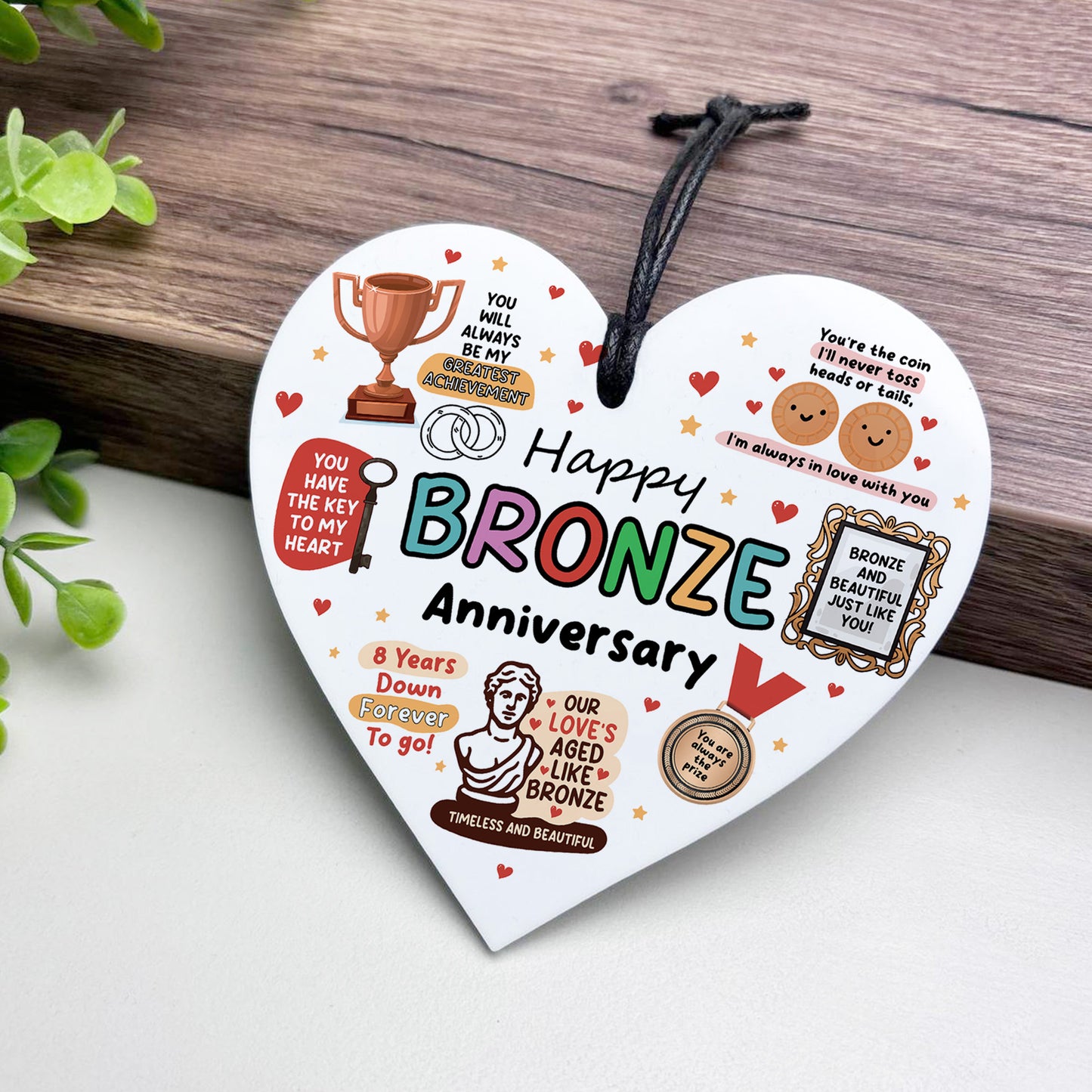 Funny 8th Anniversary Gift Wood Anniversary Gifts For Husband