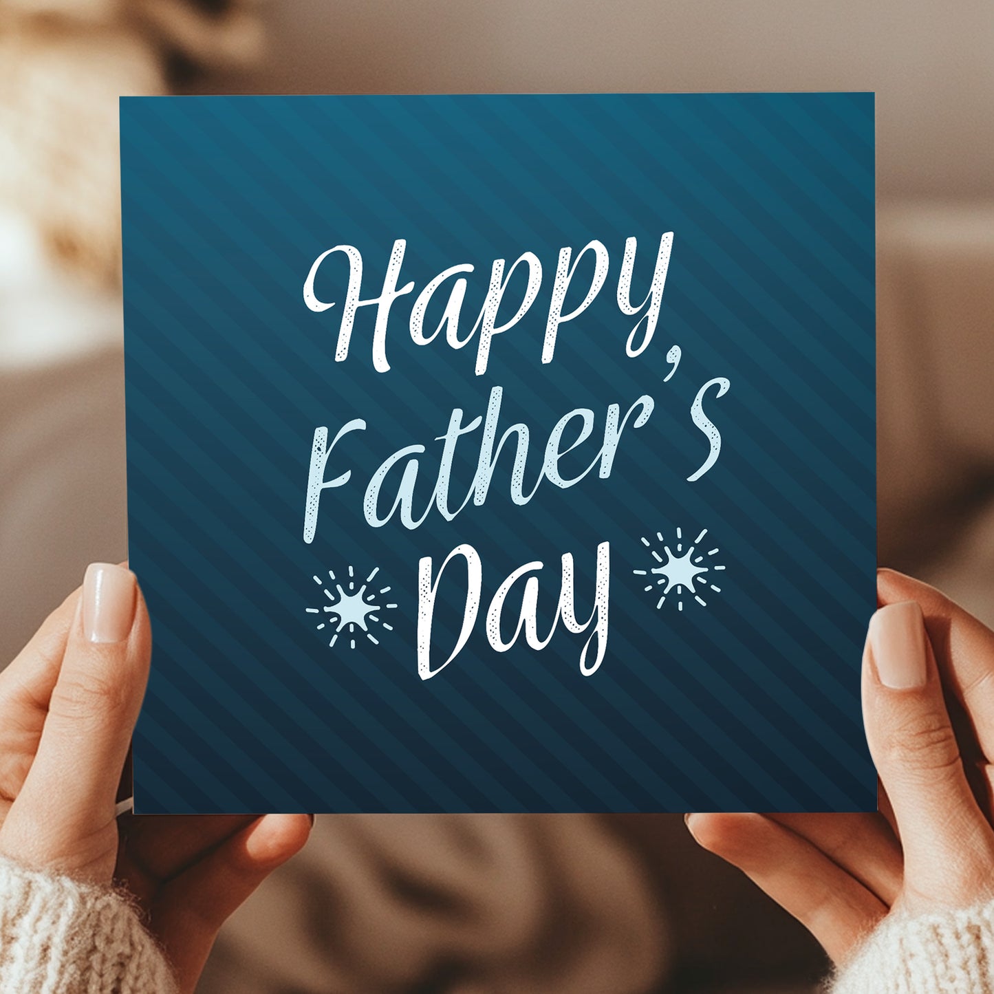 Happy Fathers Day Card With Kraft Envelope Novelty Dad Card