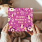 Floral Mothers Day Card With Kraft Envelope Elegant Card