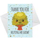 Teacher Thank You Card Multipack of 6 End of Term Leaving School