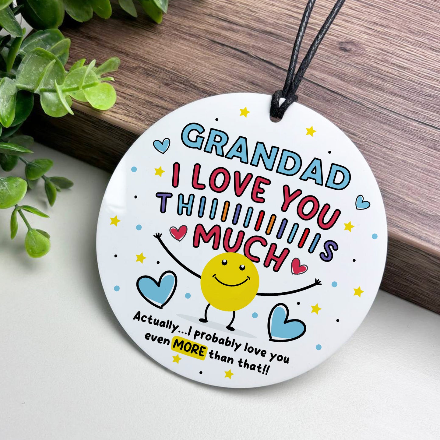 Gift For Best Grandad I Love You This Much Grandad Birthday Gift
