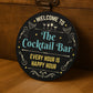 Cocktail Bar Sign Acrylic Bar Signs For Home Bar Outside Welcome