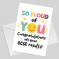GCSE Results Congratulations Card Well Done Card Son Daughter