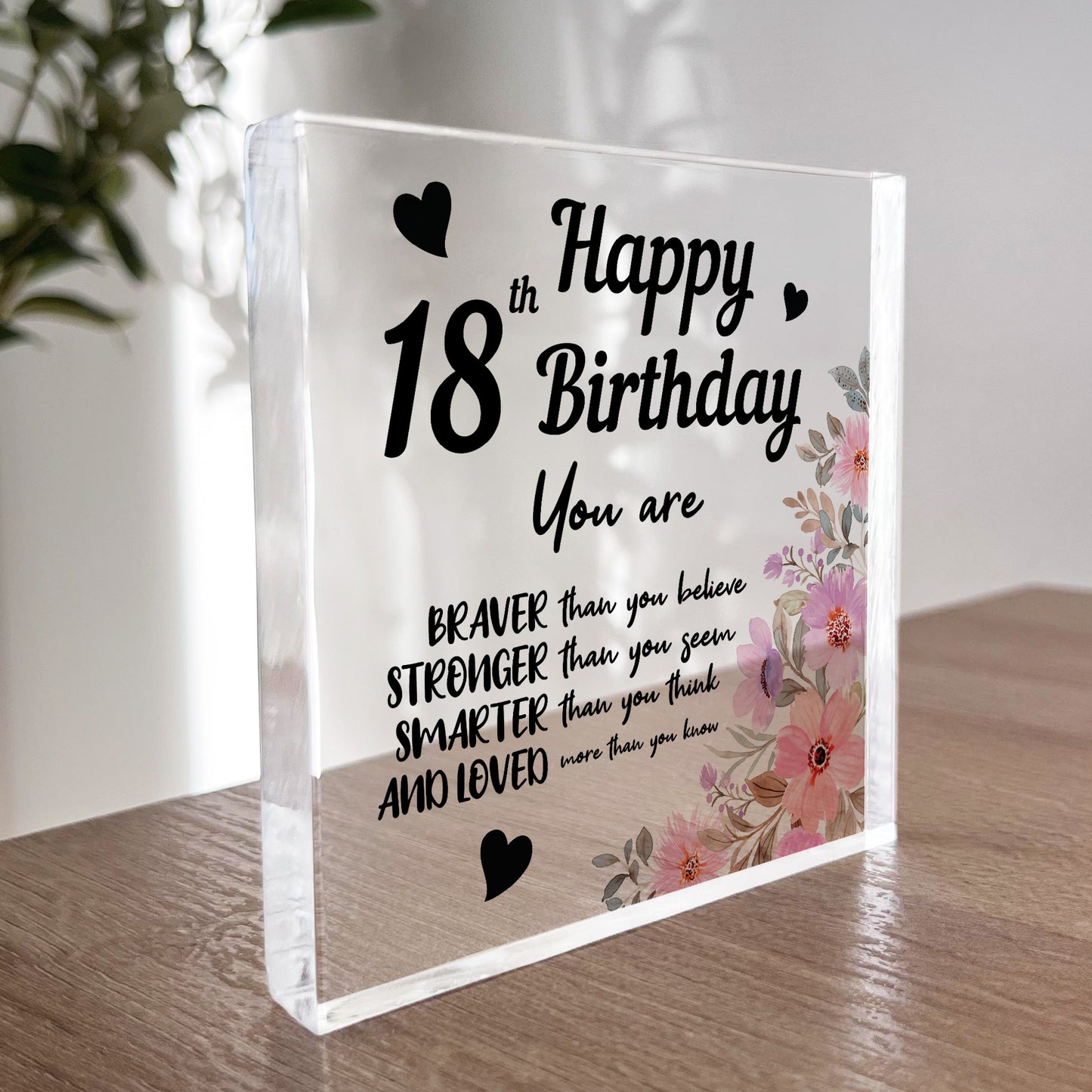 18th Birthday Acrylic Plaque 18th Birthday Gifts for Girls
