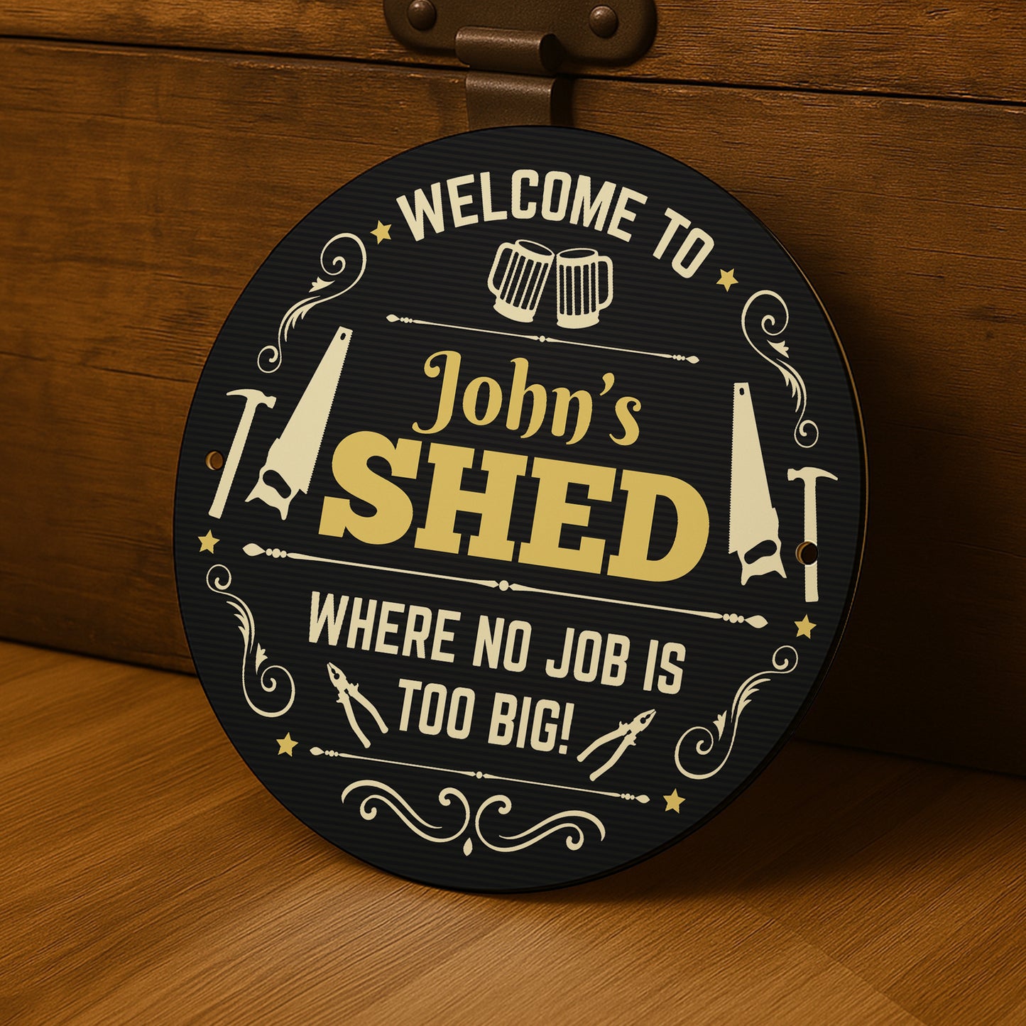 Personalised Shed Sign Any Name Door Wall Shed Plaque Garage