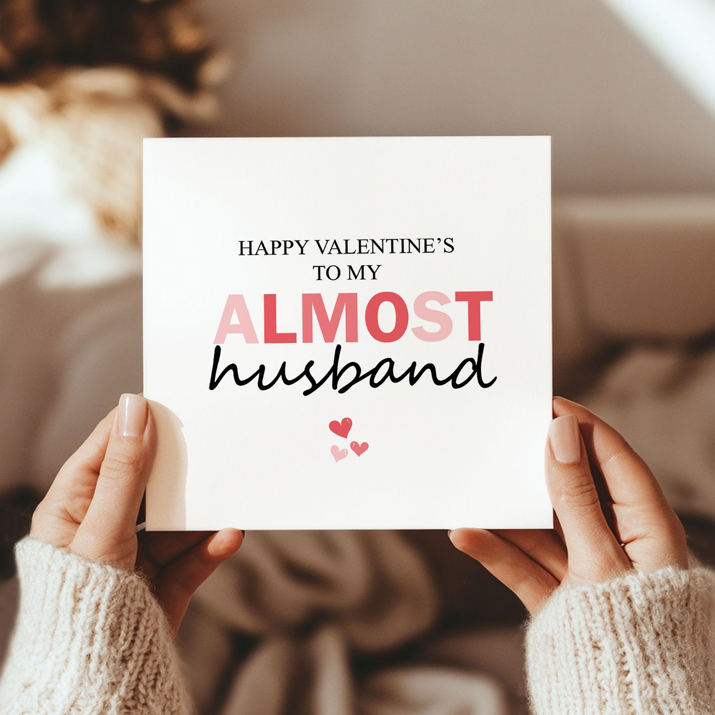 Happy Valentines To My Almost Husband Fiance Valentines Day Card
