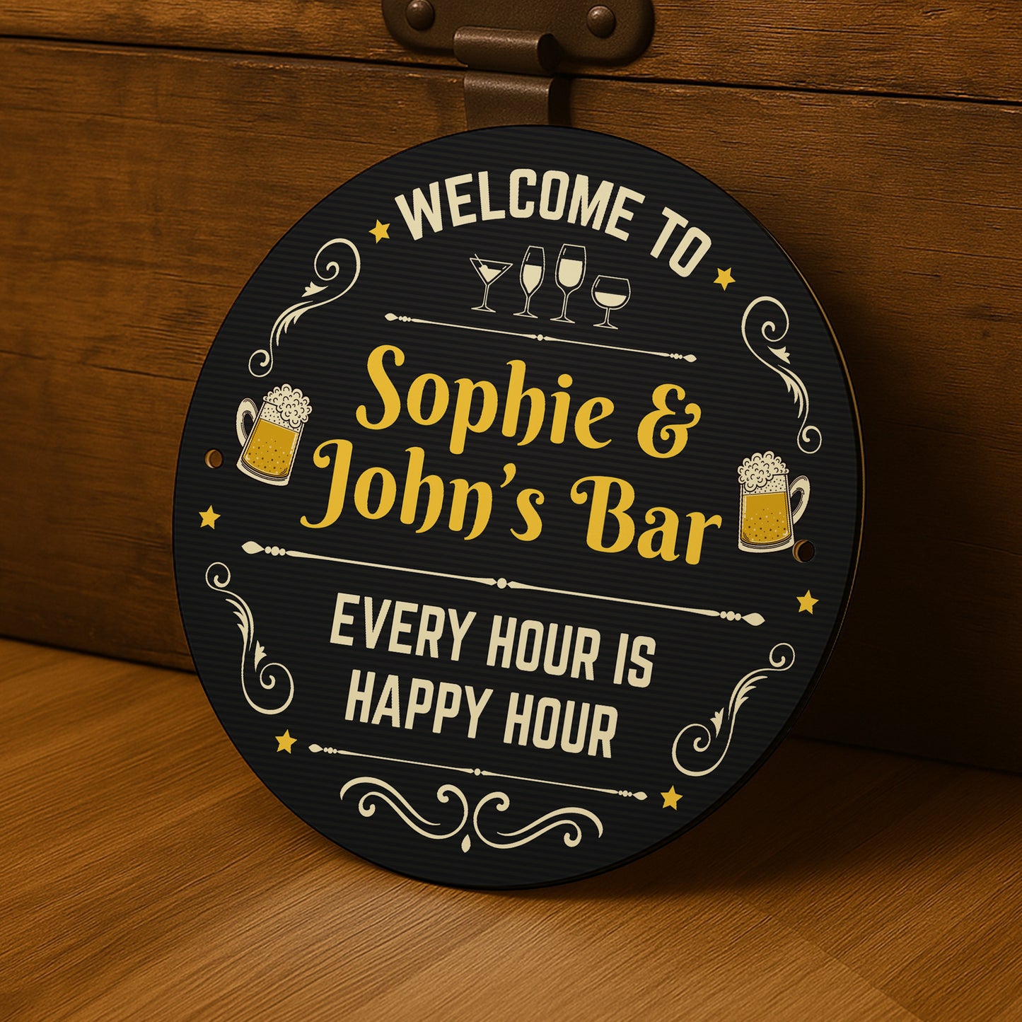 Personalised Bar Sign For Home Bar Outside Acrylic Bar Signs