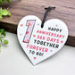 1st Anniversary Gift For Boyfriend Girlfriend Acrylic Heart