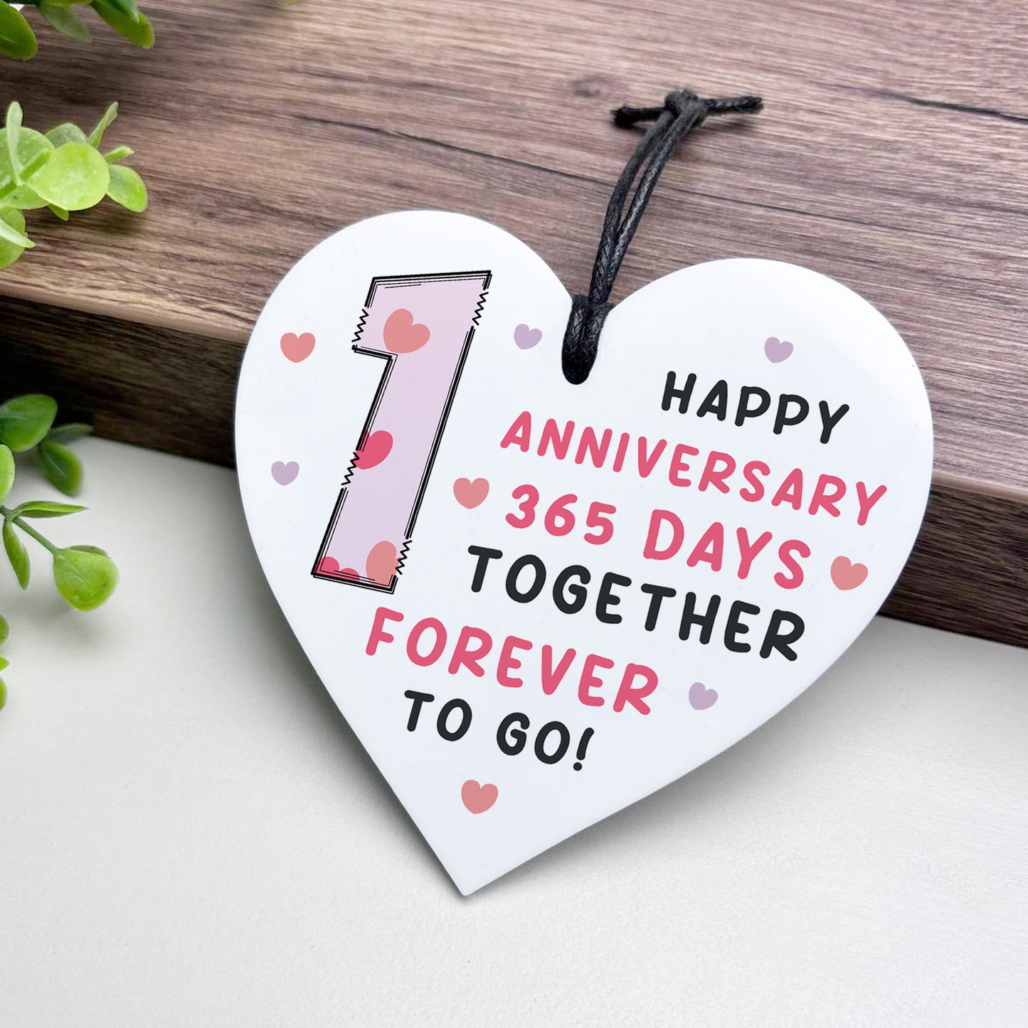 1st Anniversary Gift For Boyfriend Girlfriend Acrylic Heart
