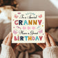 Granny Birthday Card Happy Birthday Card For Grandma Granny