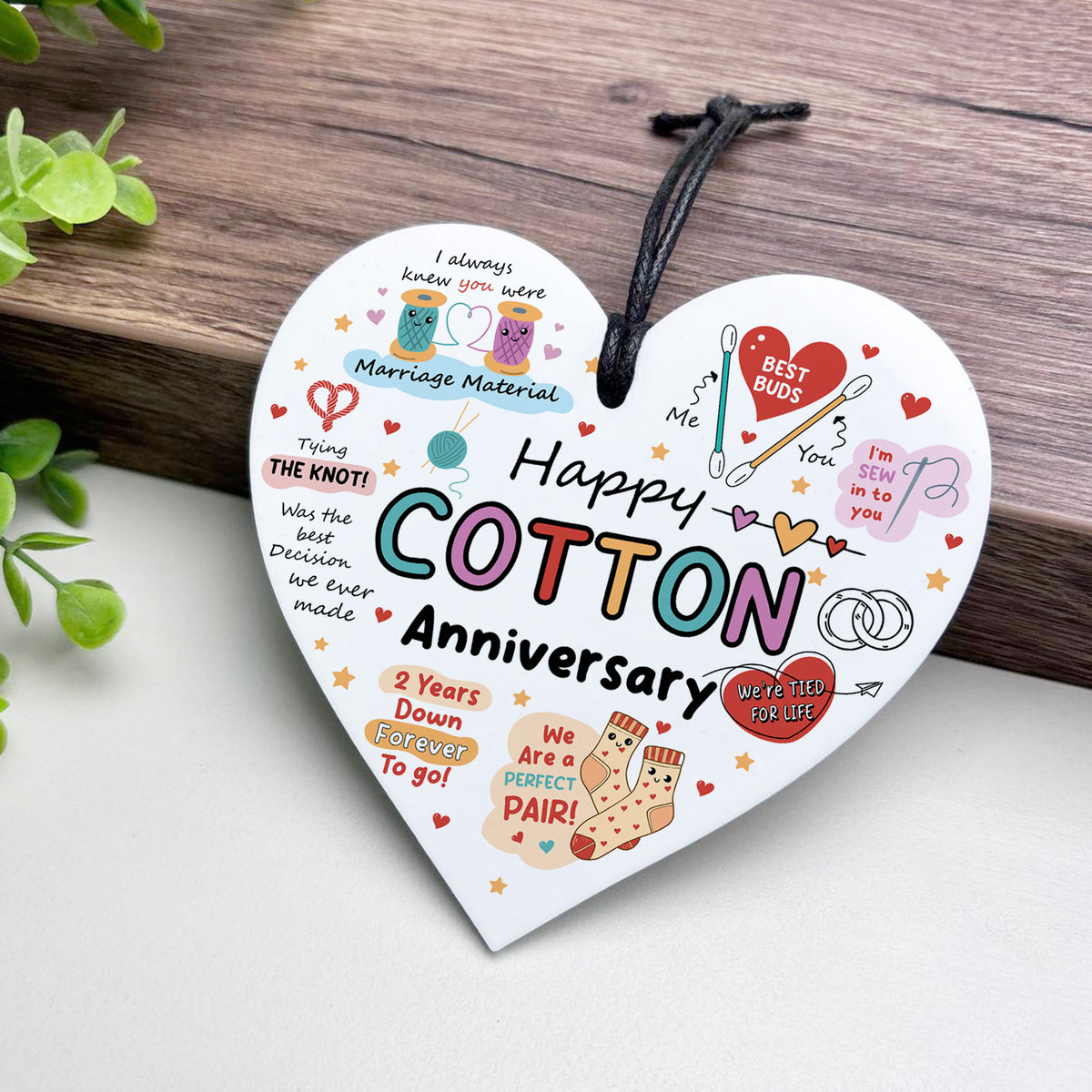 Funny 2nd Anniversary Gift Wood Anniversary Gifts For Husband