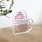 Mummy Gifts From Son Mother And Daughter Gifts Acrylic Heart