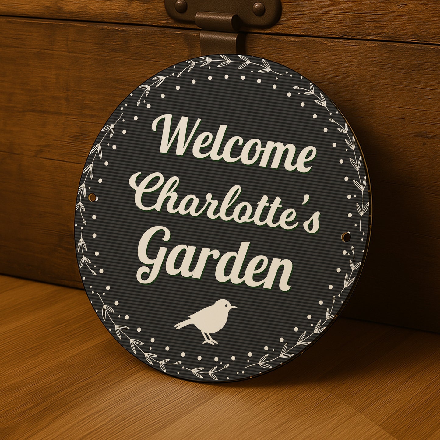 Personalised Garden Sign For Outside Hanging Welcome Sign