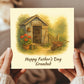 Cute Fathers Day Card For Grandad From Granddaughter Grandson