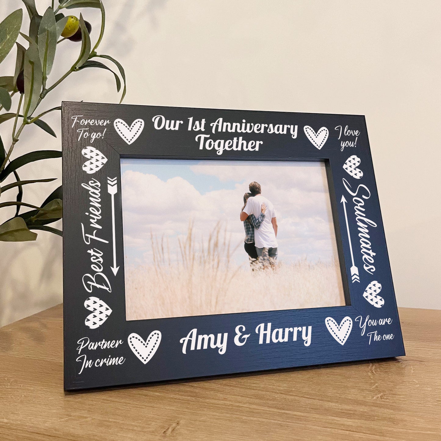 Our 1st First Anniversary Together 7x5 Frame Anniversary