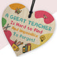 GREAT TEACHER GIFT Thank You Gifts Wooden Heart Leaving Gifts