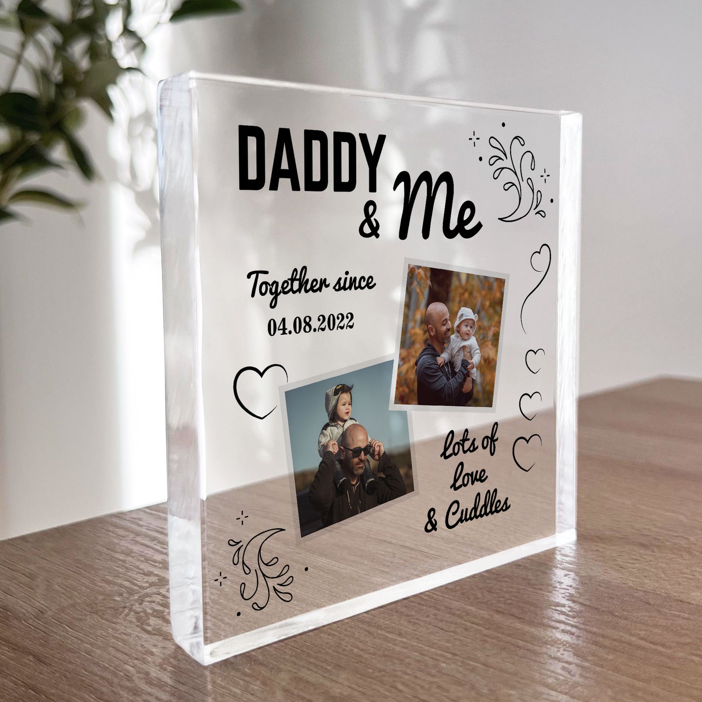 Personalised Gift For Daddy From Daughter Son Daddy And Me