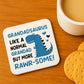 Grandad Coaster Novelty Grandadsaurus Funny Gift For Birthday
