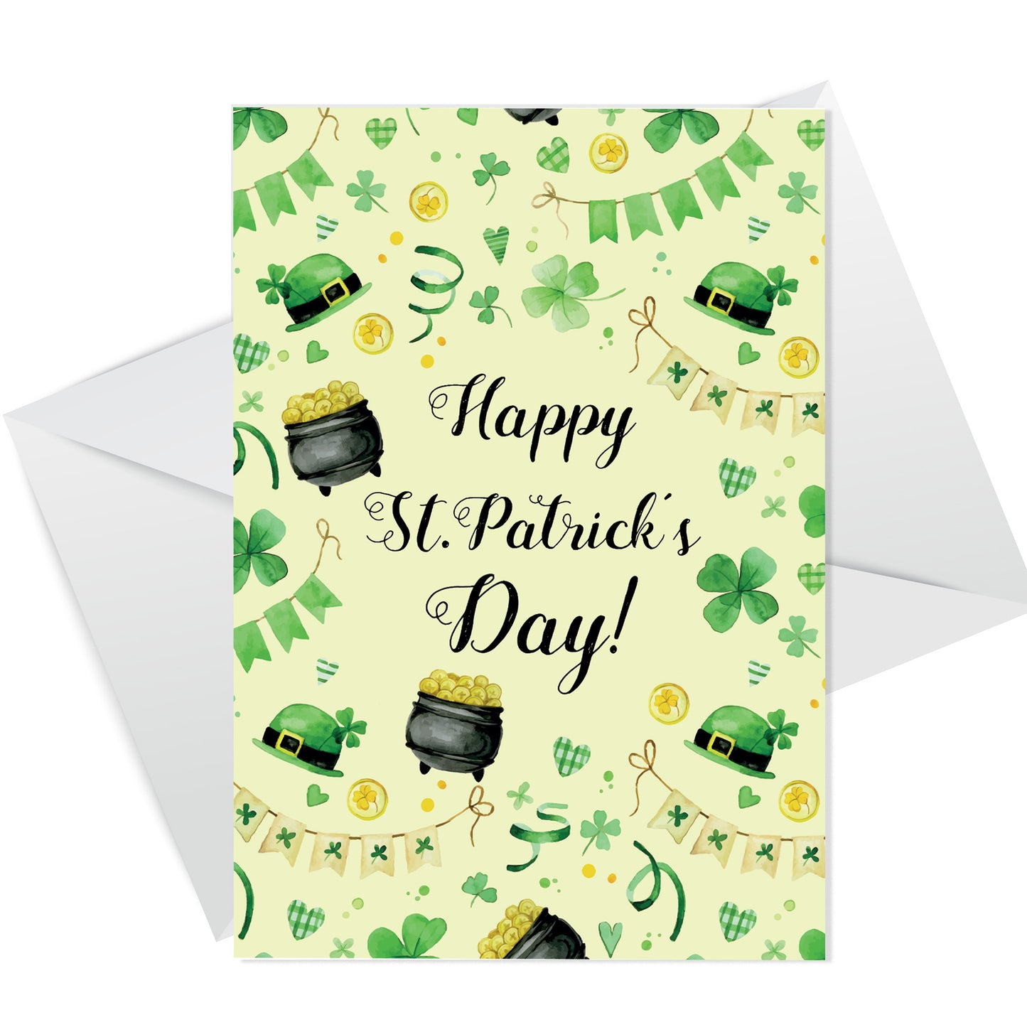 St Patricks Day Pack of 6 Greeting Cards For Friends Family
