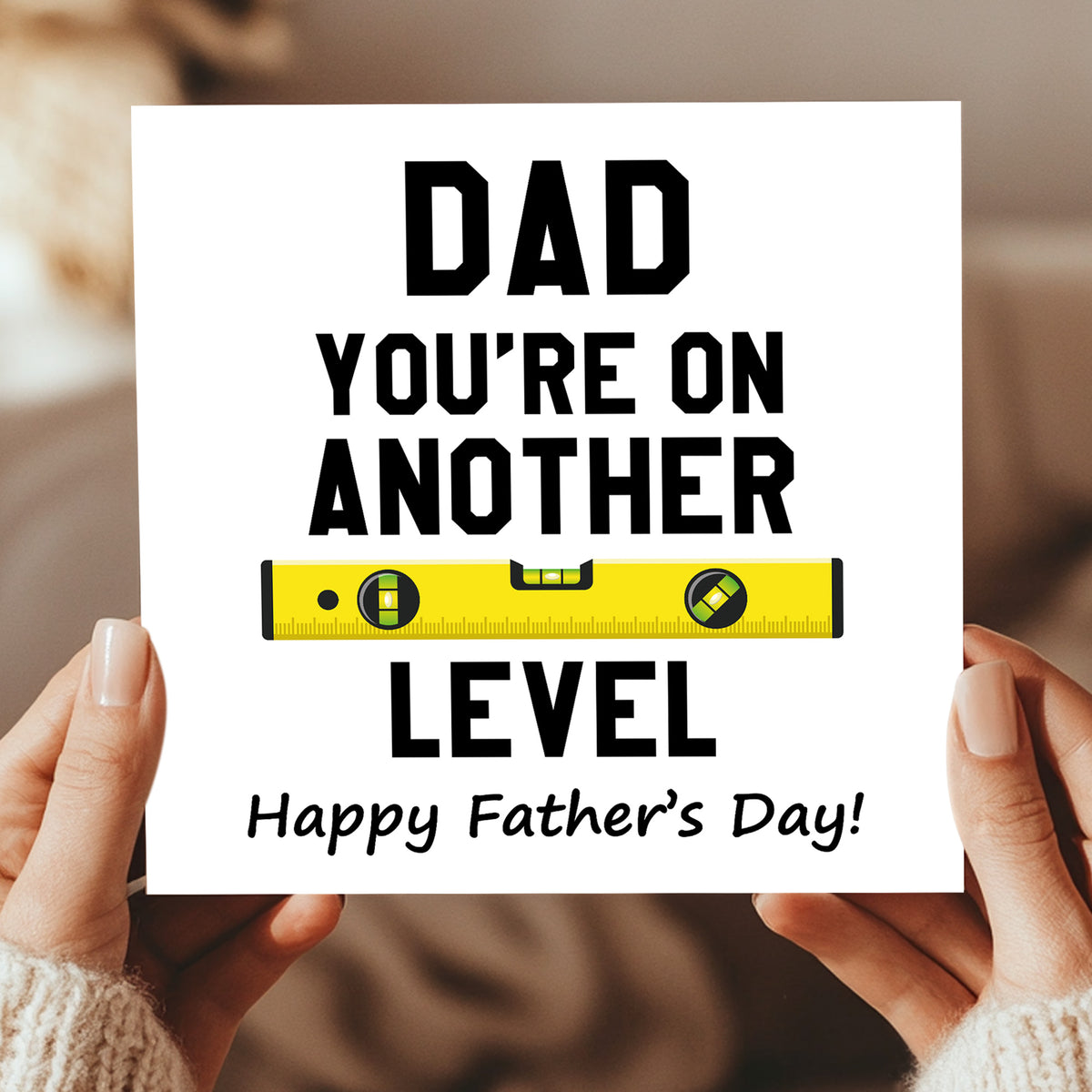Funny Card For Dad For Fathers Day DAD ANOTHER LEVEL Card