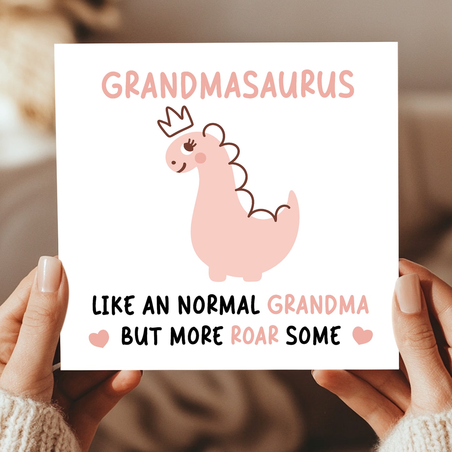 Grandma Birthday Card for Her Grandmasaurus Grandma Card