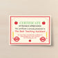 Gift For Best Teaching Assistant Leaving School Nursery Gift