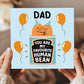 Fathers Day Card For Dad My Favourite Human Bean Card For Dad