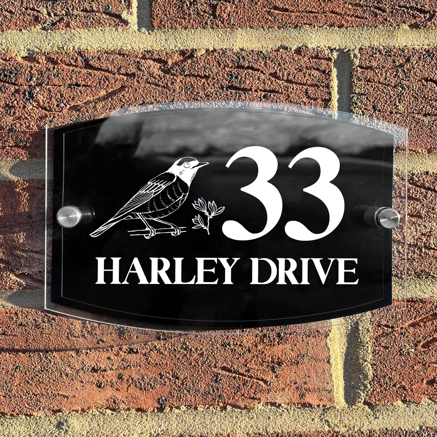 Contemporary House Sign Plaque Door Number Home Address