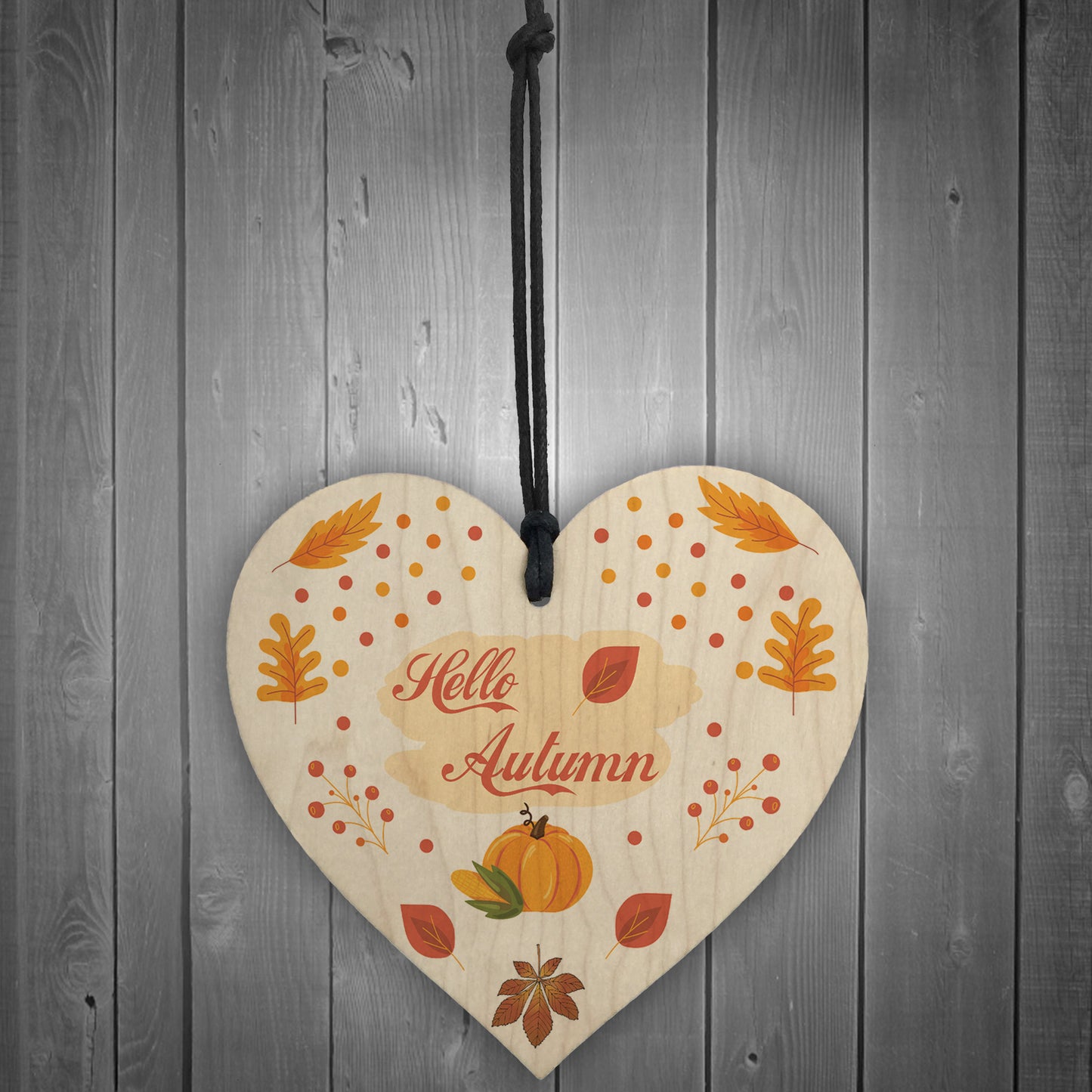 Autumn Room Decor Hello Autumn Sign Hello Autumn Gift Wood Sign