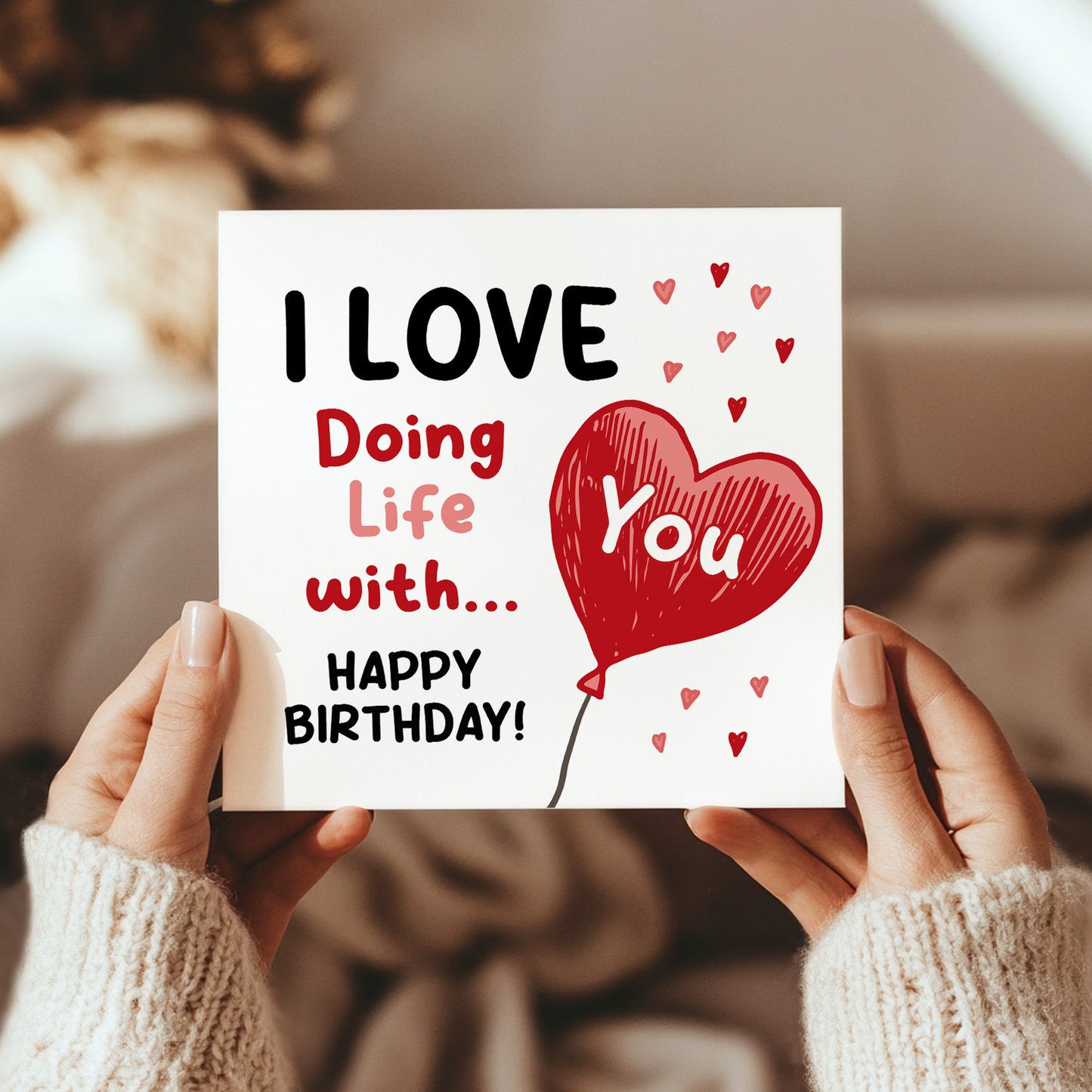Birthday Card Love Doing Life With You Cute Birthday Card