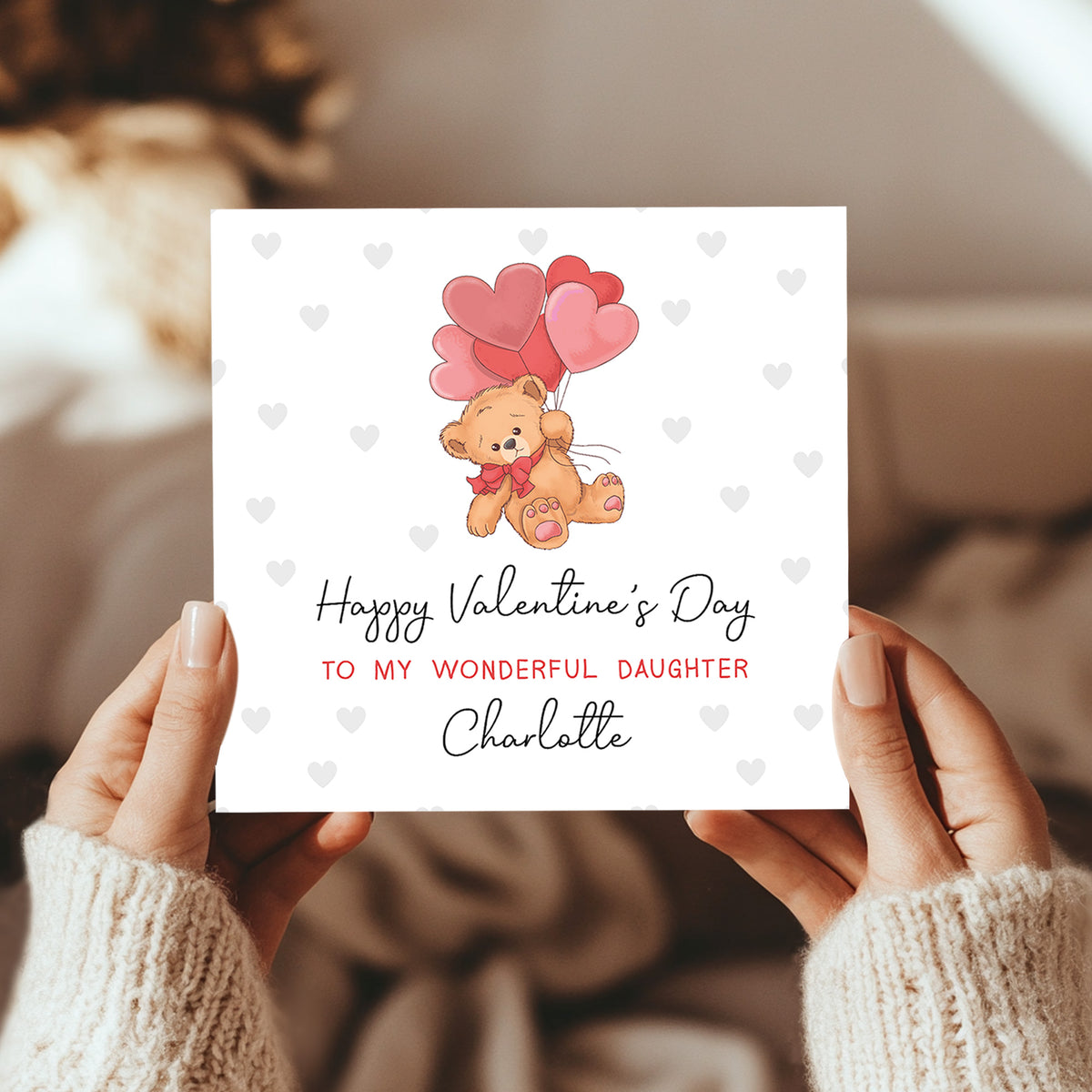 Personalised Daughter Valentines Card Card For Daughter