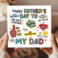 Novelty Fathers Day Card For Dad My Rock My Hero Cute Card