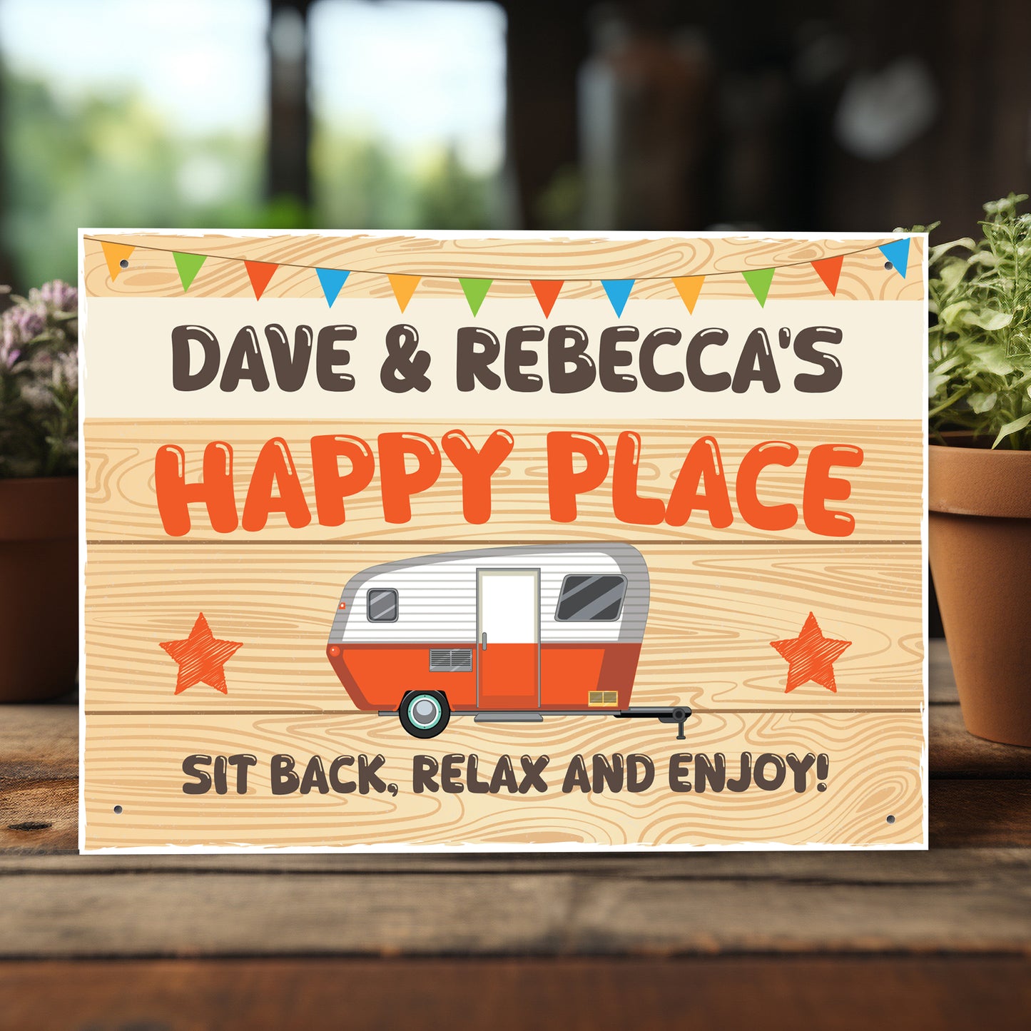 Novelty Gift For Caravan Personalised Sign Funny Caravan Gift