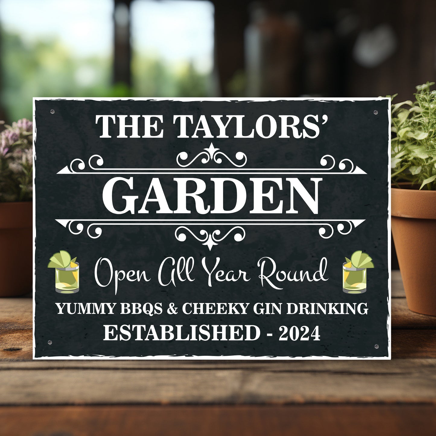 Personalised Sign For Garden Hanging Wall Sign Shed Sign WELCOME